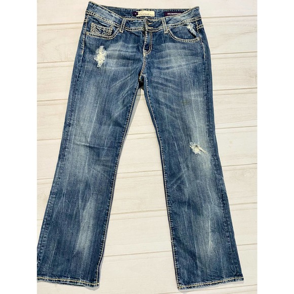 Vigoss Fit Boot Cut Faded Jeans - Picture 7 of 9